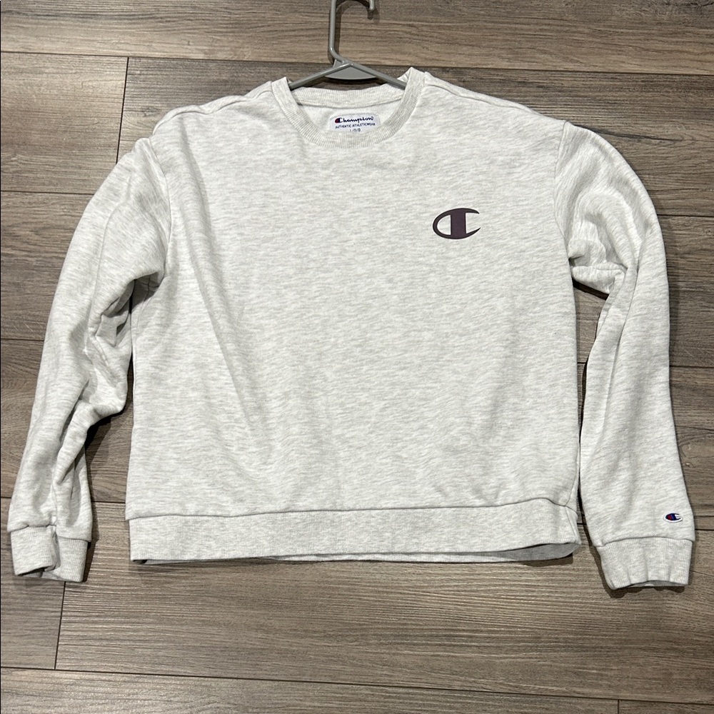 Champion Light Gray Crewneck Sweatshirt